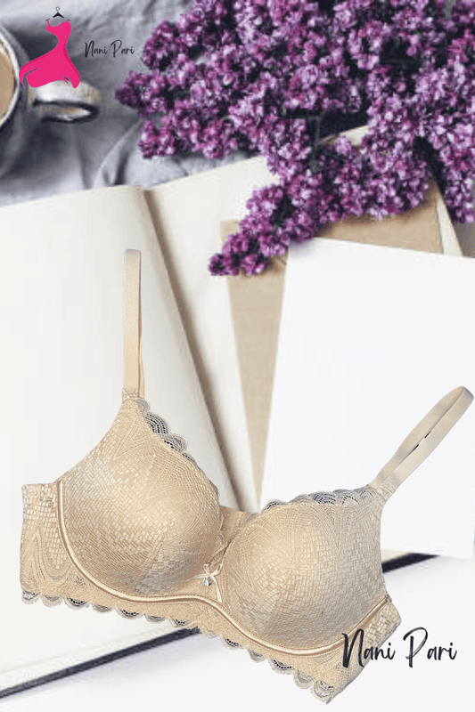 Front Net Thin Padded Stylish Bra