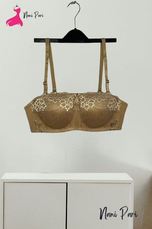 IMPORTD THAI. PREMIUM THIN PAD FLORAL EDGE LACE BRA