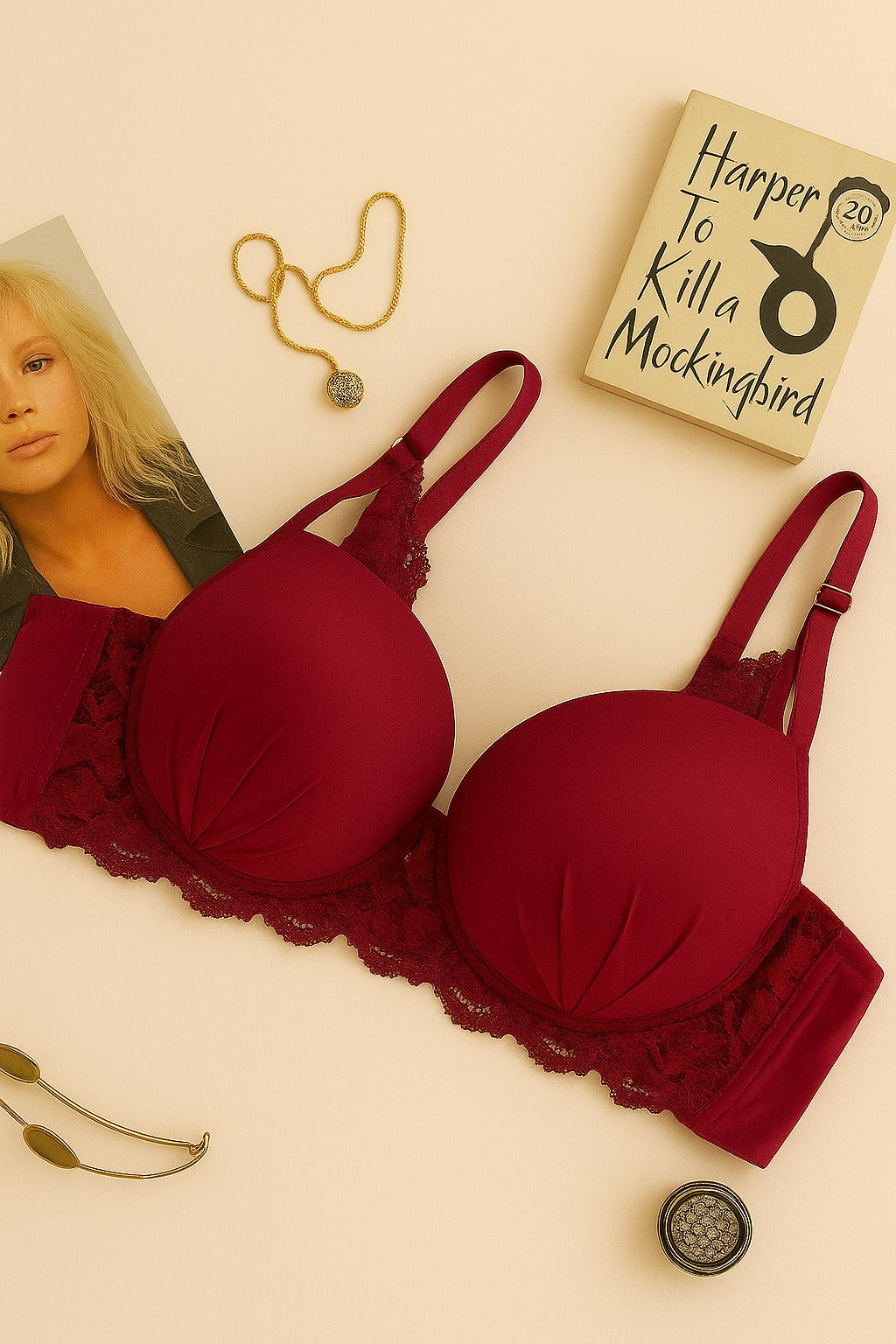 Silk Padded Soft Stylish Bra