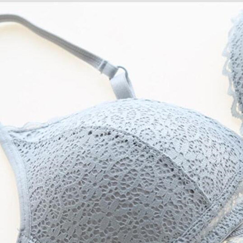 FRONT NET V SHAPE BRA SET SUPER SOFT
