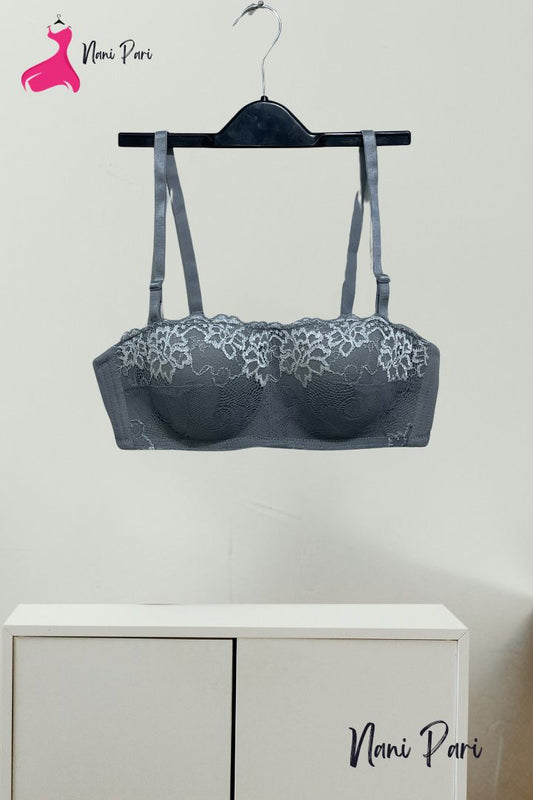 IMPORTD THAI. PREMIUM THIN PAD FLORAL EDGE LACE BRA