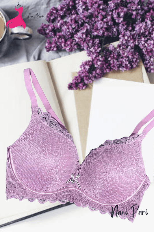 Front Net Thin Padded Stylish Bra