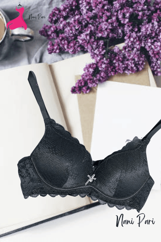 Front Net Thin Padded Stylish Bra