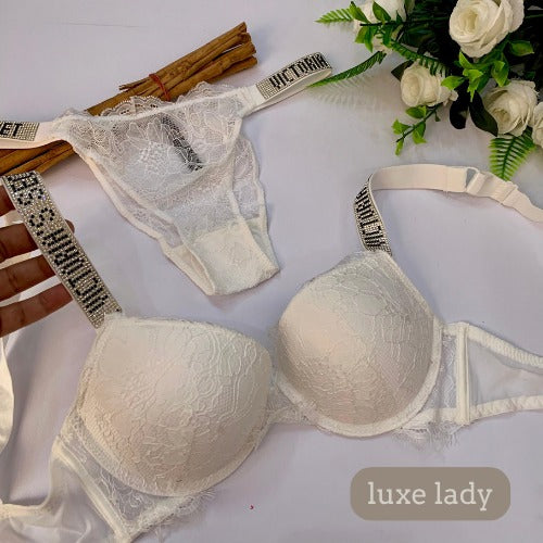 Victoria’s Secret Embroidered Bra & Panty Set