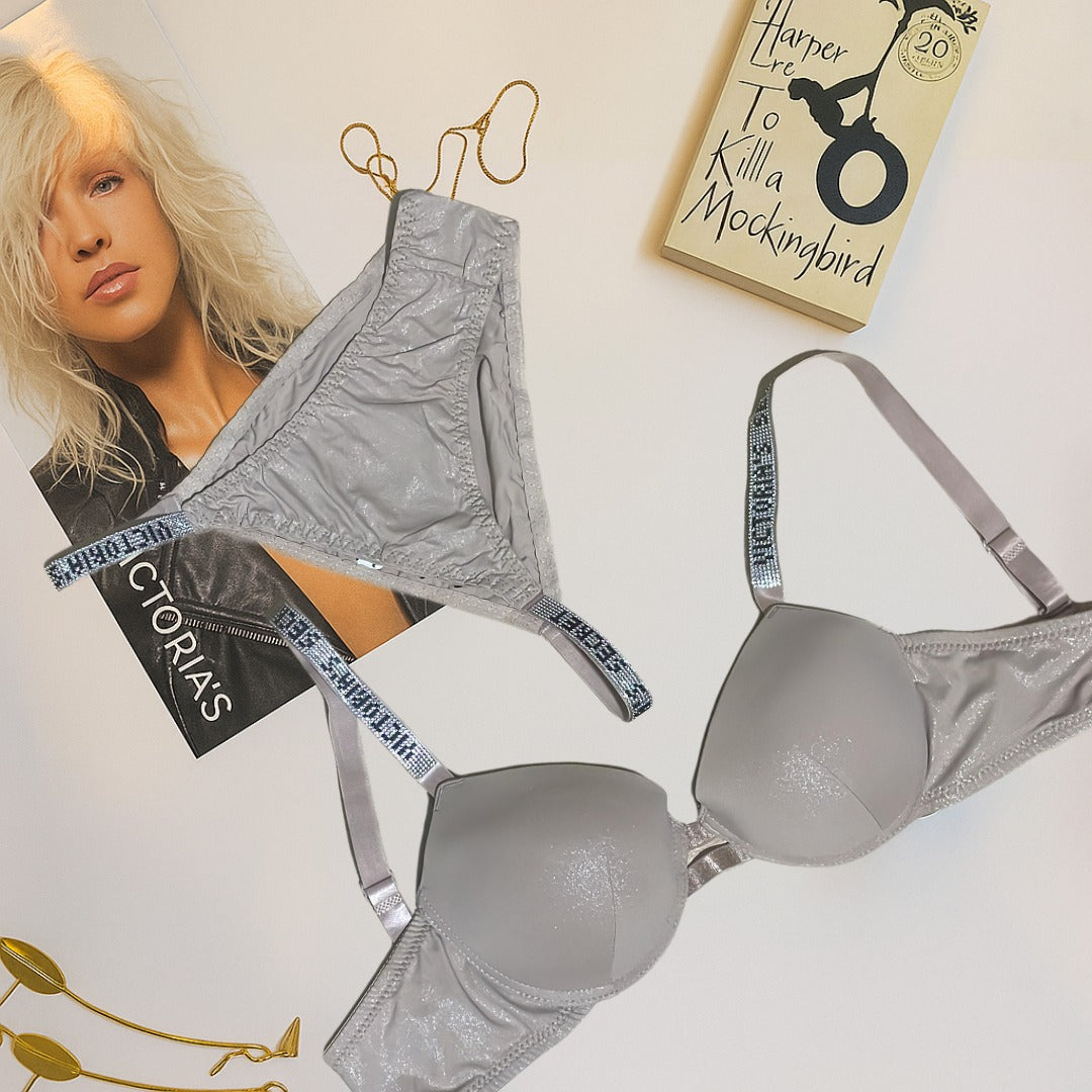 Shiny Fabric Victoria’s Secret Bra & Panty Set