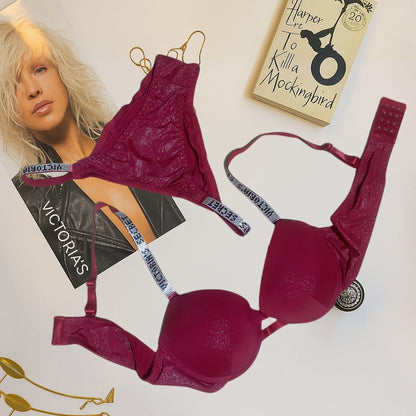 Shiny Fabric Victoria’s Secret Bra & Panty Set