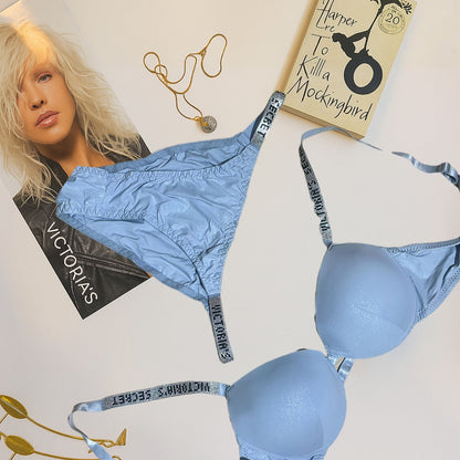 Shiny Fabric Victoria’s Secret Bra & Panty Set