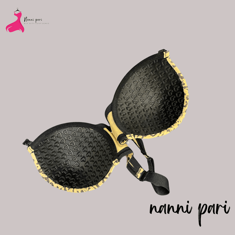 Leopard Style Soft Strepless Comfort Bra